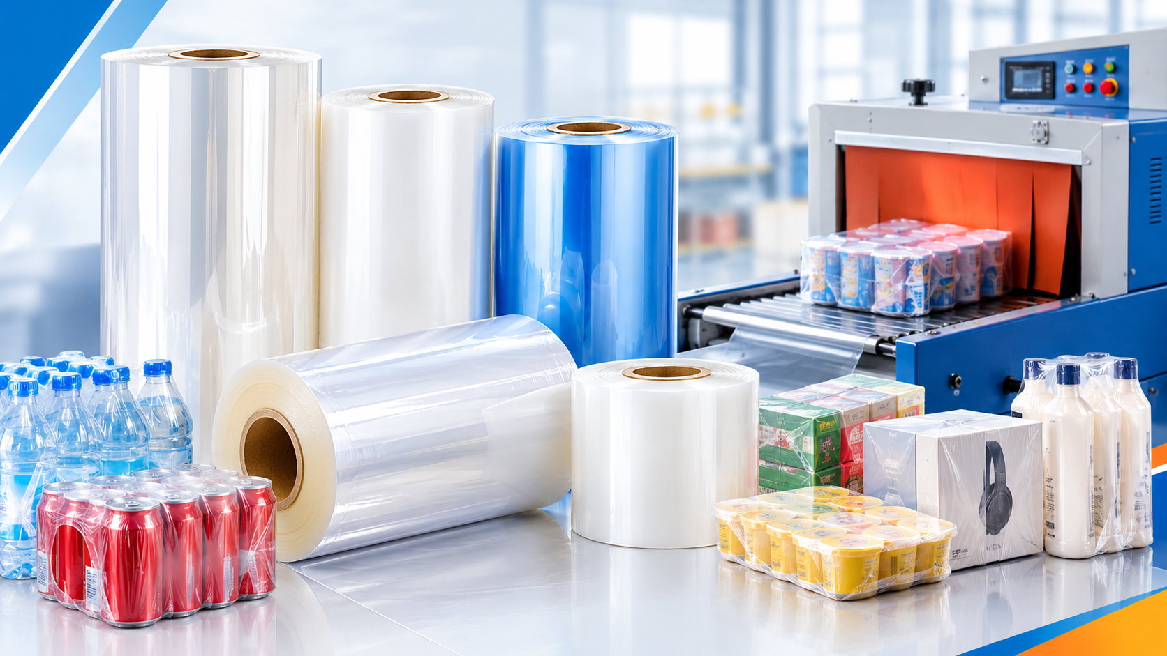 Các loại màng co PVC, POF, PE của Cao Vạn Thịnh